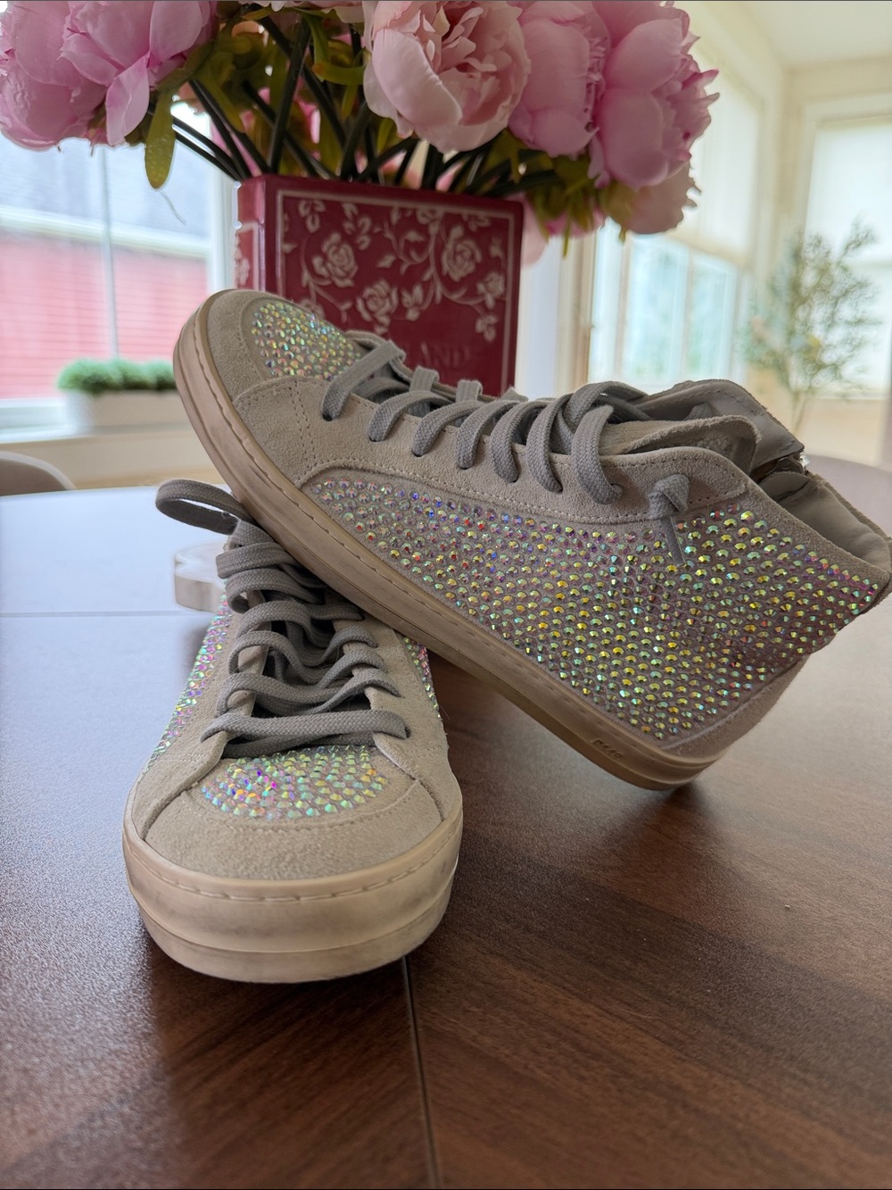 P448 Sparkle High-Top Sneakers 37/7